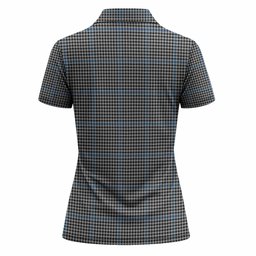 Gladstone (Gladstanes) Tartan Crest Women Polo Shirt Ferocious Lion Style