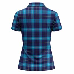 McKerrell Tartan Crest Women Polo Shirt Ferocious Lion Style