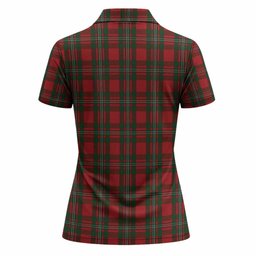 MacGregor (McGregor) Tartan Crest Women Polo Shirt Ferocious Lion Style