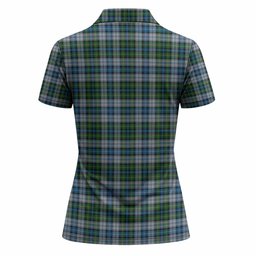 MacNeil (McNeil) Tartan Crest Women Polo Shirt Ferocious Lion Style
