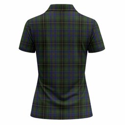 MacInnes (McInnes) Tartan Crest Women Polo Shirt Ferocious Lion Style