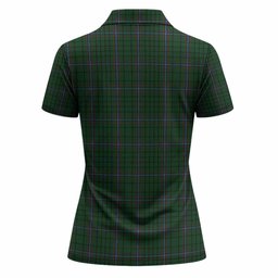 MacRae (McRae) Tartan Crest Women Polo Shirt Ferocious Lion Style