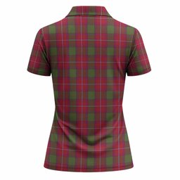 Rattray Tartan Crest Women Polo Shirt Ferocious Lion Style