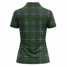 Pringle Tartan Crest Women Polo Shirt Ferocious Lion Style