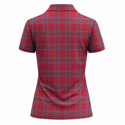 Rait Tartan Crest Women Polo Shirt Ferocious Lion Style