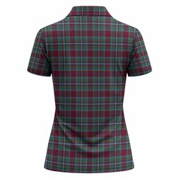 Spence (Spens) Tartan Crest Women Polo Shirt Ferocious Lion Style