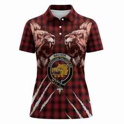 MacIver (McIver) Tartan Crest Women Polo Shirt Ferocious Lion Style
