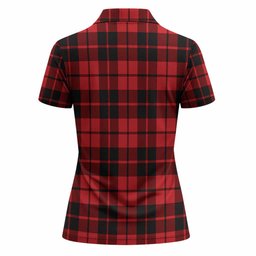 Hogg (Hog) Tartan Crest Women Polo Shirt Ferocious Lion Style