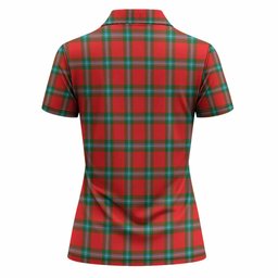 MacLaine (McLaine) Tartan Crest Women Polo Shirt Ferocious Lion Style