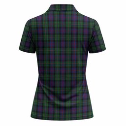 MacCallum (McCallum) Tartan Crest Women Polo Shirt Ferocious Lion Style
