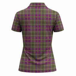 Taylor (Tailyour) Tartan Crest Women Polo Shirt Ferocious Lion Style