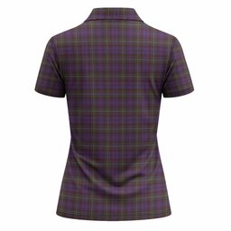 Sempill (Semple) Tartan Crest Women Polo Shirt Ferocious Lion Style