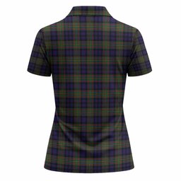 MacLellan (McLellan) Tartan Crest Women Polo Shirt Ferocious Lion Style