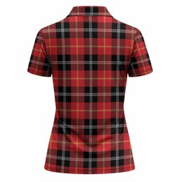 Majoribanks Tartan Crest Women Polo Shirt Ferocious Lion Style
