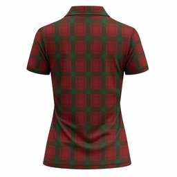 MacQuarrie (McQuarrie) Tartan Crest Women Polo Shirt Ferocious Lion Style