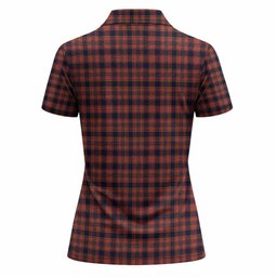 Ogilvie (Ogilvy) Tartan Crest Women Polo Shirt Ferocious Lion Style