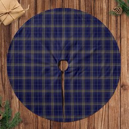 Rhys of Wales Tartan Christmas Tree Skirt