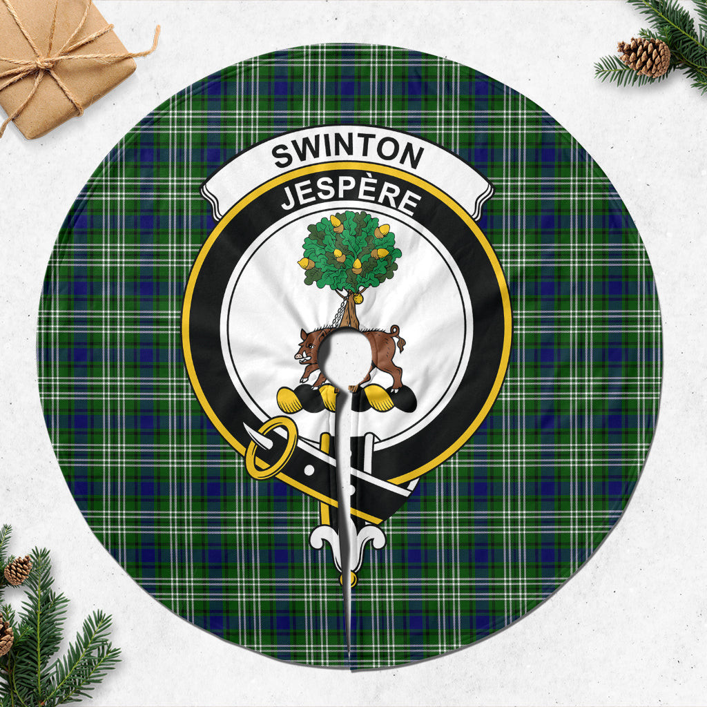 Swinton Tartan Christmas Tree Skirt with Family Crest
