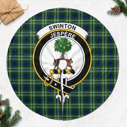 Swinton Tartan Christmas Tree Skirt with Family Crest