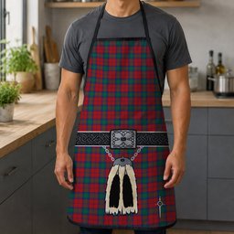 ScotsTee Shop Scottish Auchinleck Clan Highland Kilt Sporran Tartan Apron