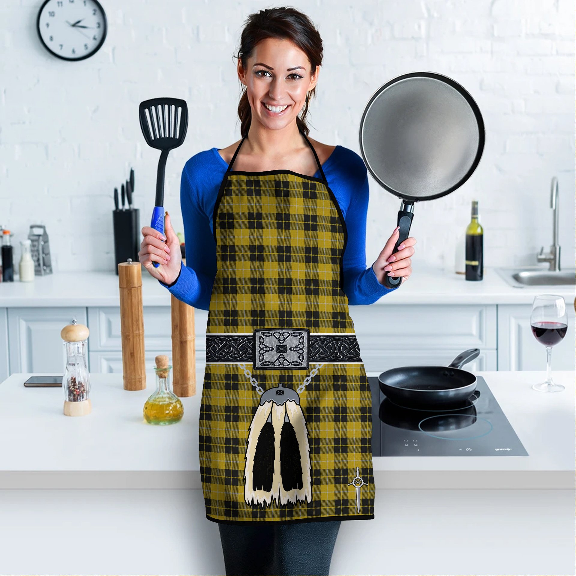 ScotsTee Shop Scottish Barclay Dress Clan Highland Kilt Sporran Tartan Apron