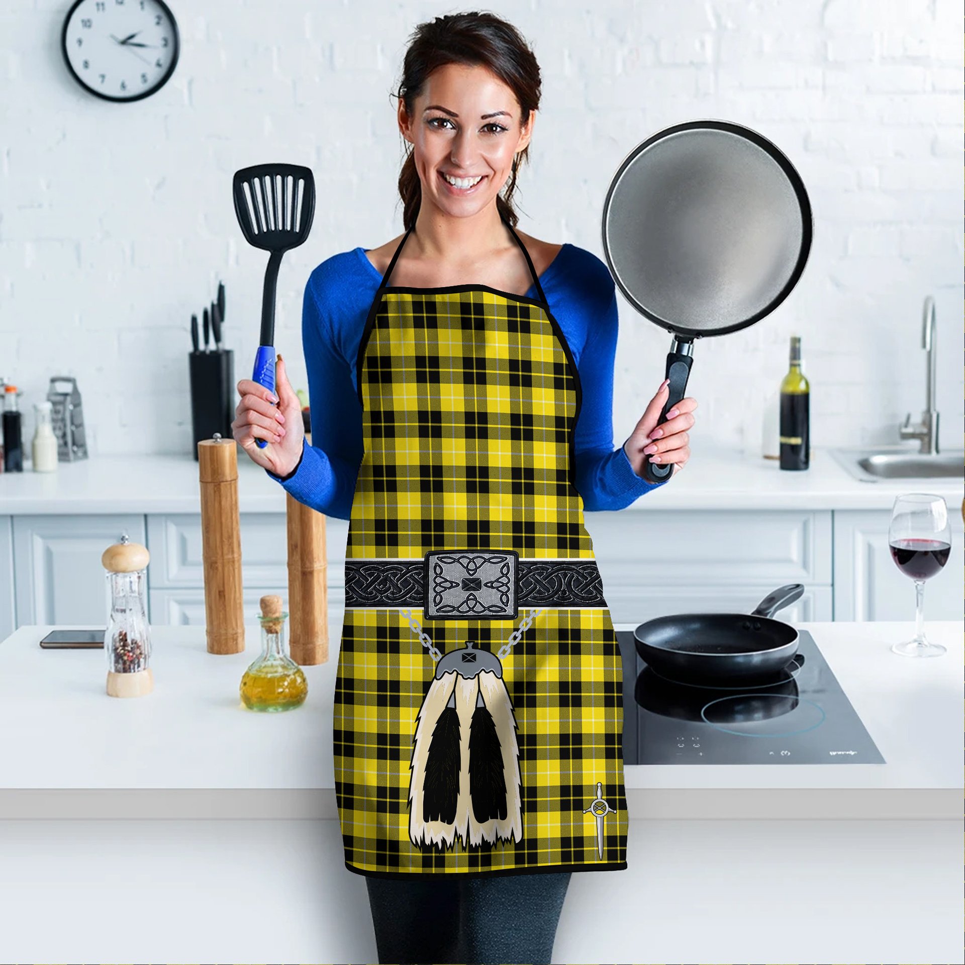 ScotsTee Shop Scottish Barclay Dress Modern Clan Clan Highland Kilt Sporran Tartan Apron
