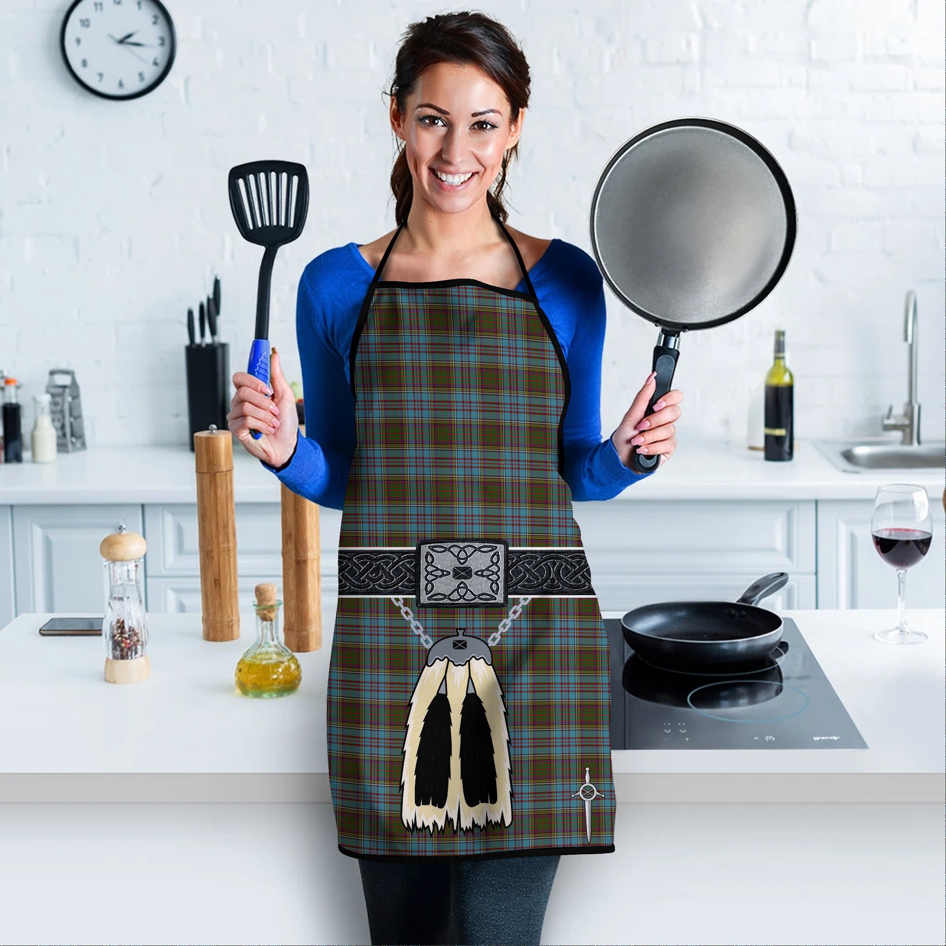 ScotsTee Shop Scottish Anderson Clan Highland Kilt Sporran Tartan Apron
