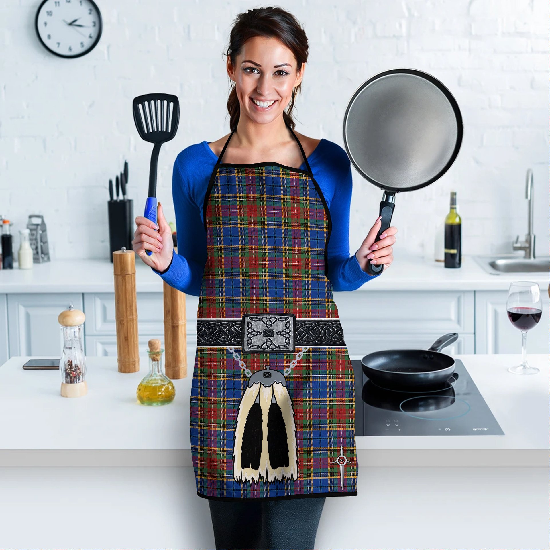 ScotsTee Shop Scottish Beattie (Beatty) Modern Clan Highland Kilt Sporran Tartan Apron