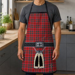 ScotsTee Shop Scottish Dalziel Modern Clan Highland Kilt Sporran Tartan Apron