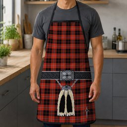 ScotsTee Shop Scottish Cunningham Ancient Clan Highland Kilt Sporran Tartan Apron