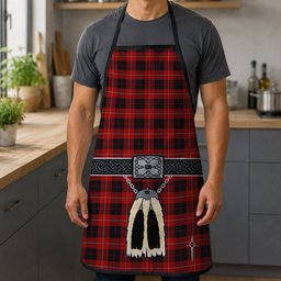 ScotsTee Shop Scottish Cunningham Clan Highland Kilt Sporran Tartan Apron