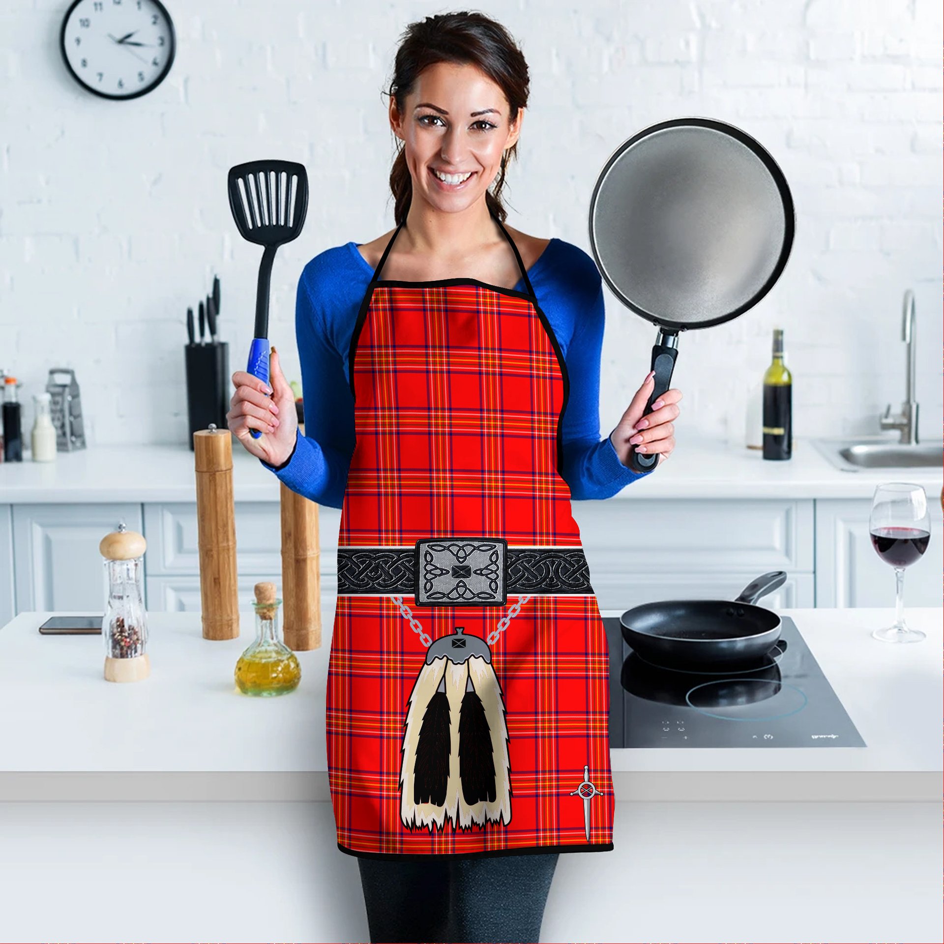ScotsTee Shop Scottish Burnett Modern Clan Highland Kilt Sporran Tartan Apron