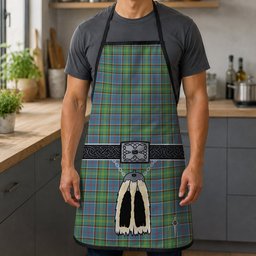 ScotsTee Shop Scottish Dalrymple SC Clan Highland Kilt Sporran Tartan Apron