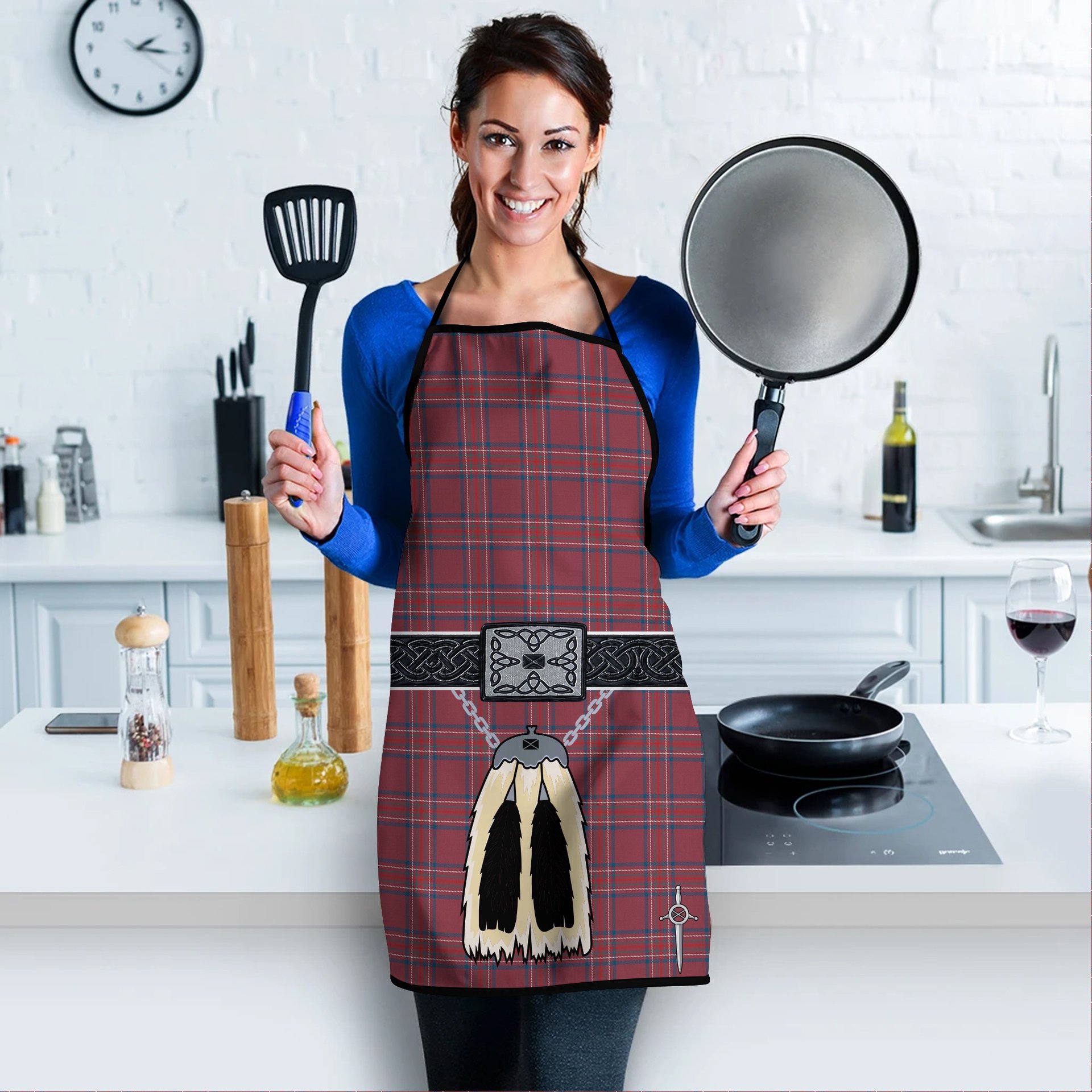 ScotsTee Shop Scottish Burnett Hunting Modern Clan Highland Kilt Sporran Tartan Apron