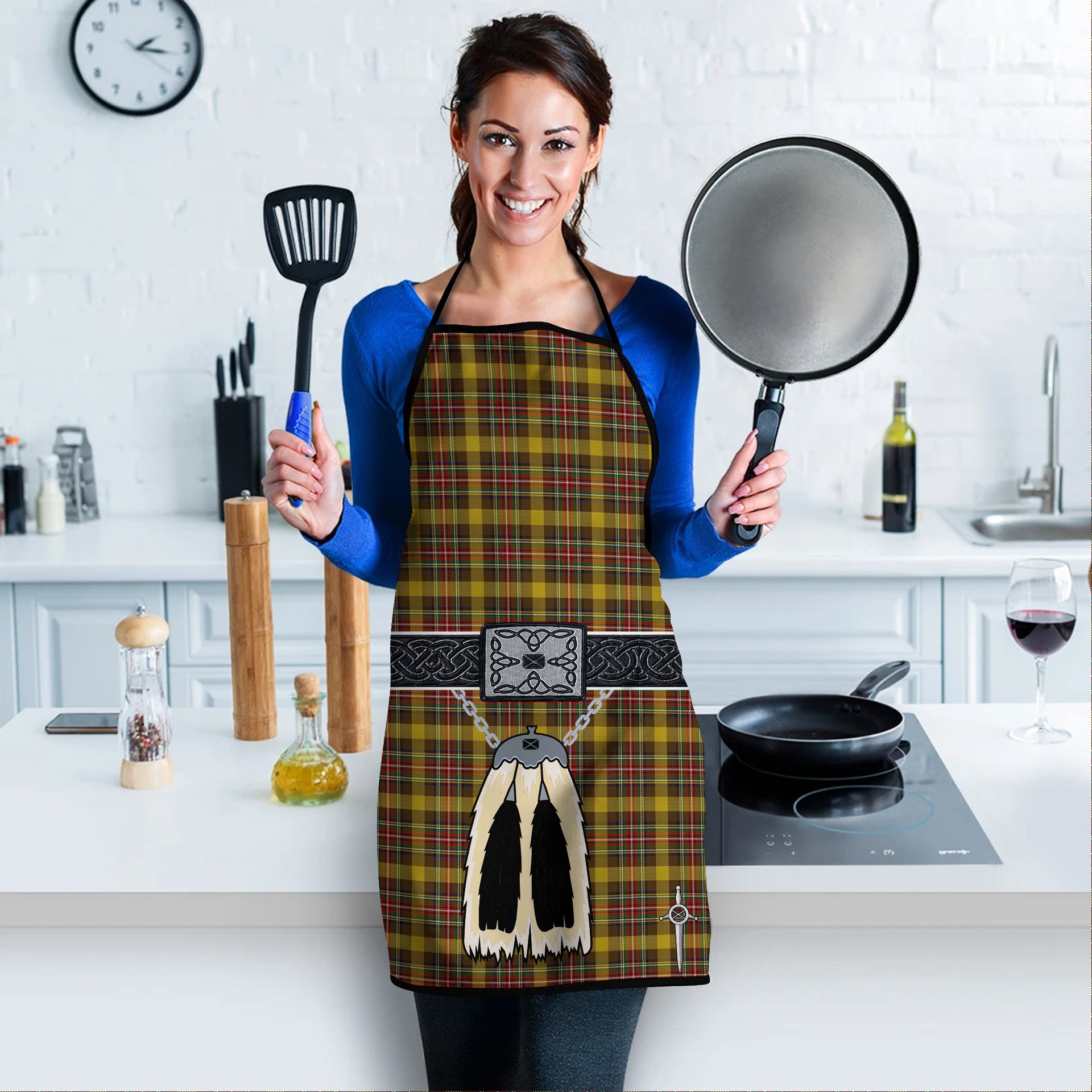 ScotsTee Shop Scottish Cree Clan Highland Kilt Sporran Tartan Apron