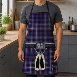 ScotsTee Shop Scottish Dunlop Modern Clan Highland Kilt Sporran Tartan Apron