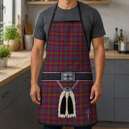 ScotsTee Shop Scottish Fiddes Corrected Clan Highland Kilt Sporran Tartan Apron