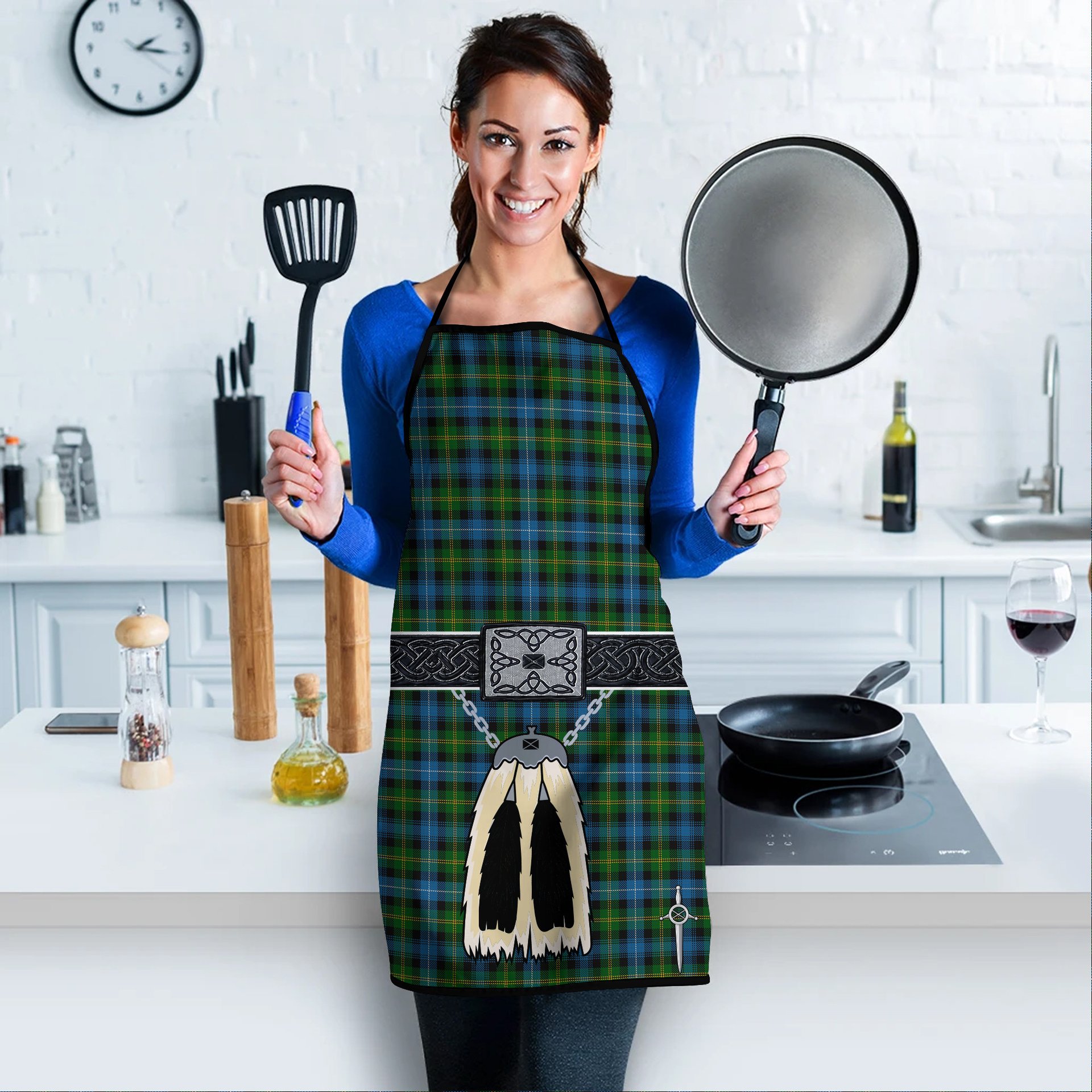 ScotsTee Shop Scottish Dyce Clan Highland Kilt Sporran Tartan Apron