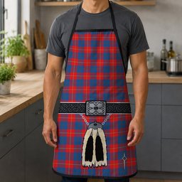 ScotsTee Shop Scottish Galloway Red Clan Highland Kilt Sporran Tartan Apron