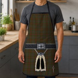 ScotsTee Shop Scottish Gray Clan Highland Kilt Sporran Tartan Apron