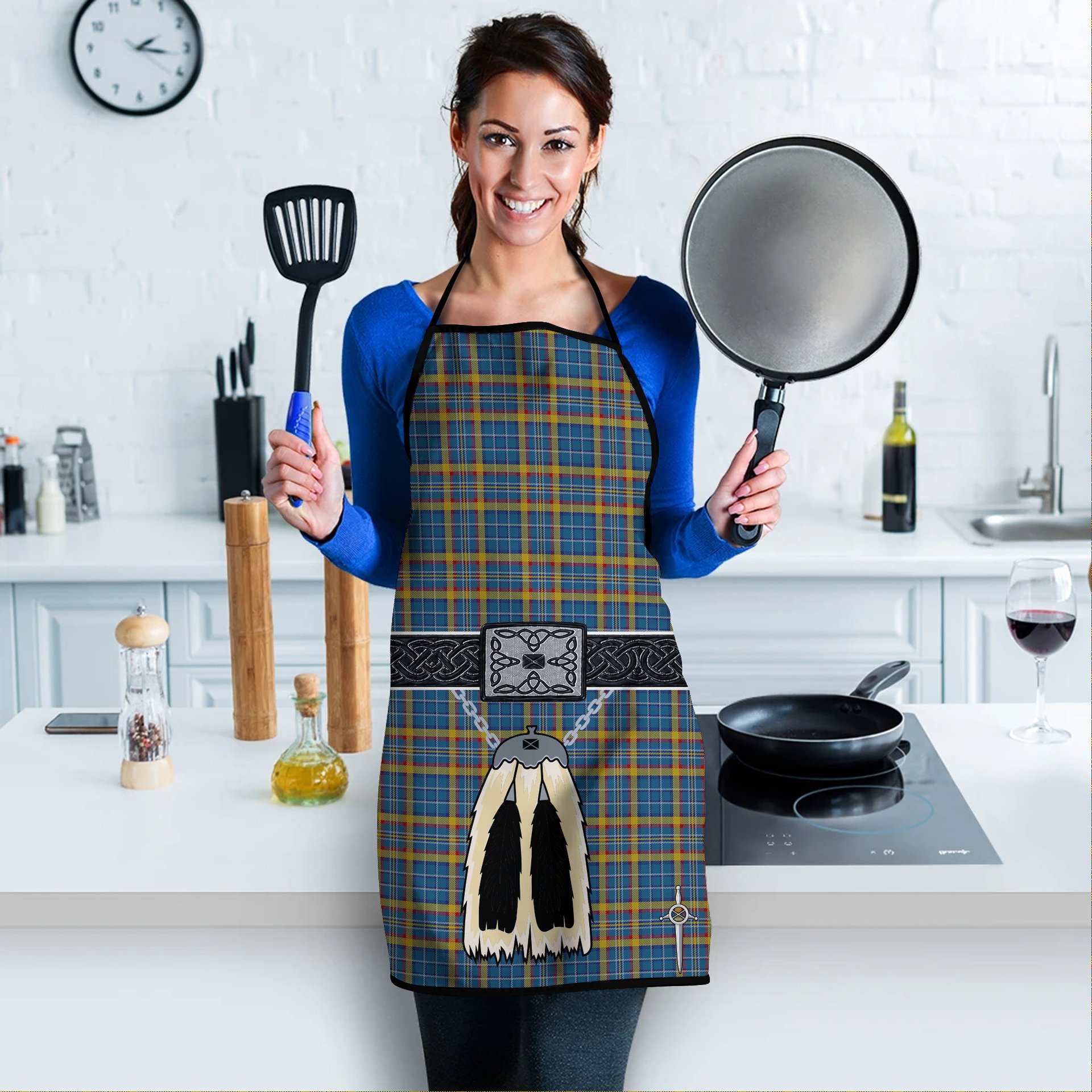 ScotsTee Shop Scottish Healy Clan Highland Kilt Sporran Tartan Apron