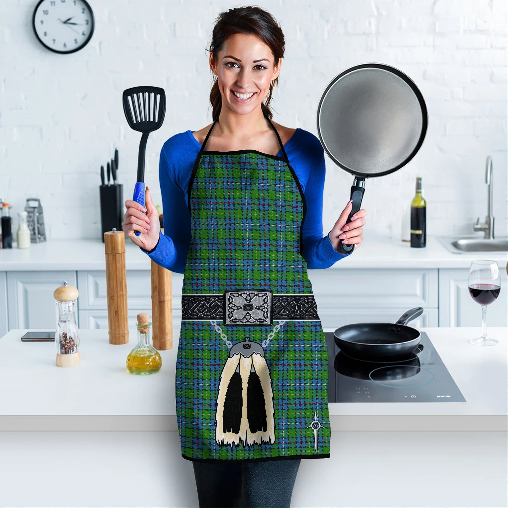 ScotsTee Shop Scottish Hosey Clan Highland Kilt Sporran Tartan Apron