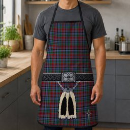 ScotsTee Shop Scottish Gordon Red Clan Highland Kilt Sporran Tartan Apron
