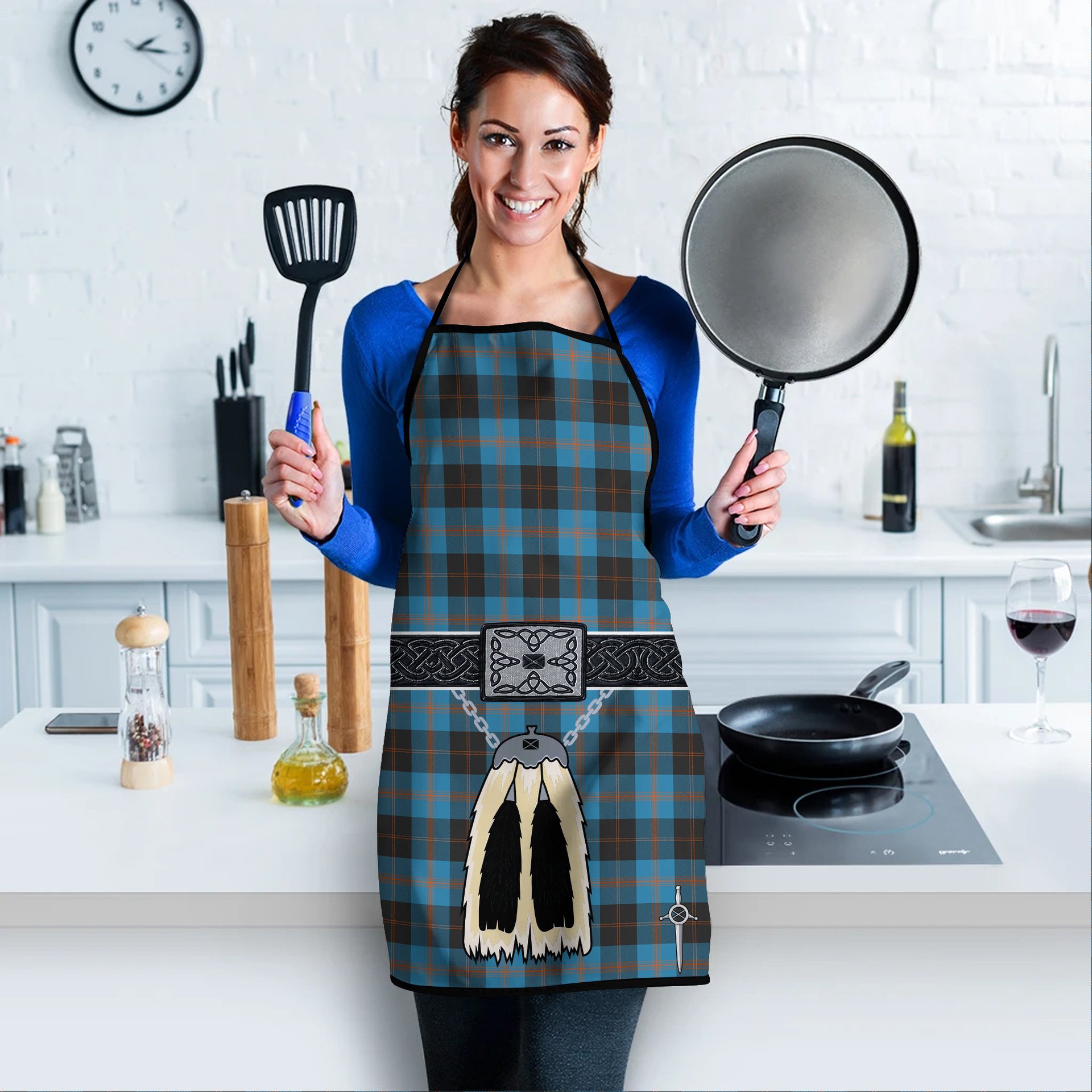ScotsTee Shop Scottish Gardyne Clan Highland Kilt Sporran Tartan Apron
