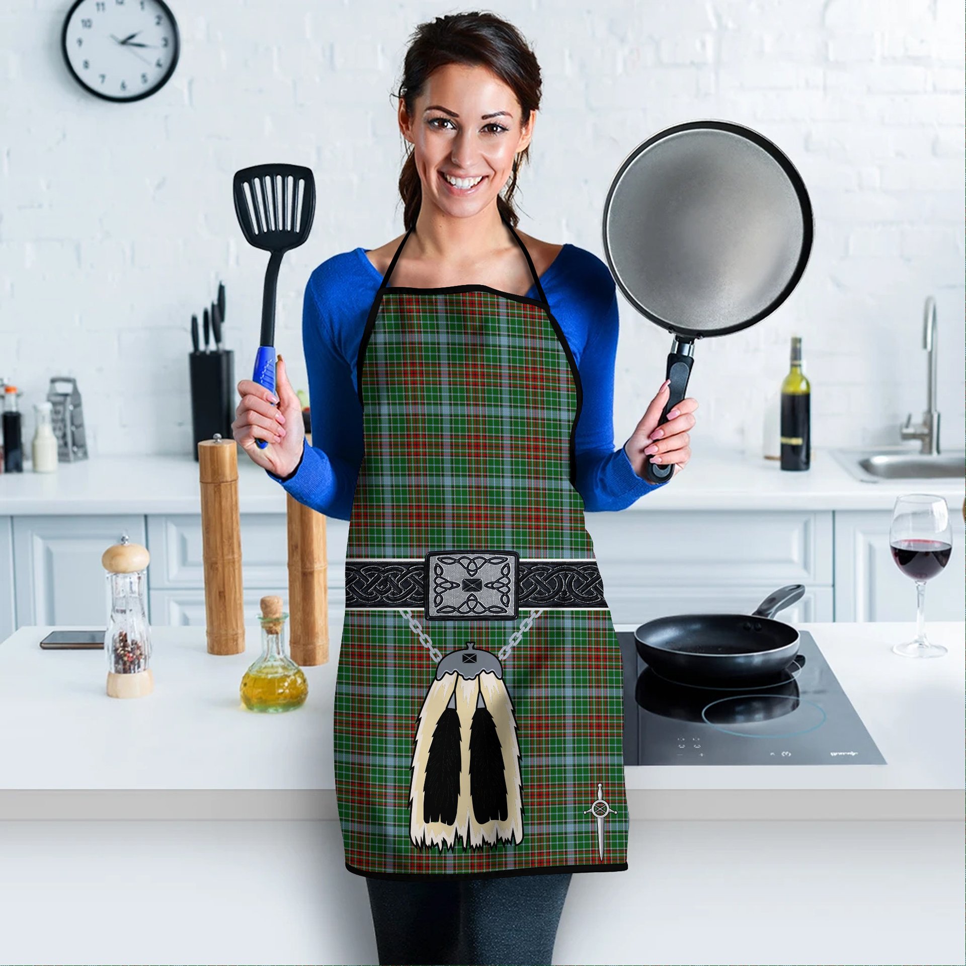 ScotsTee Shop Scottish Gayre Clan Highland Kilt Sporran Tartan Apron