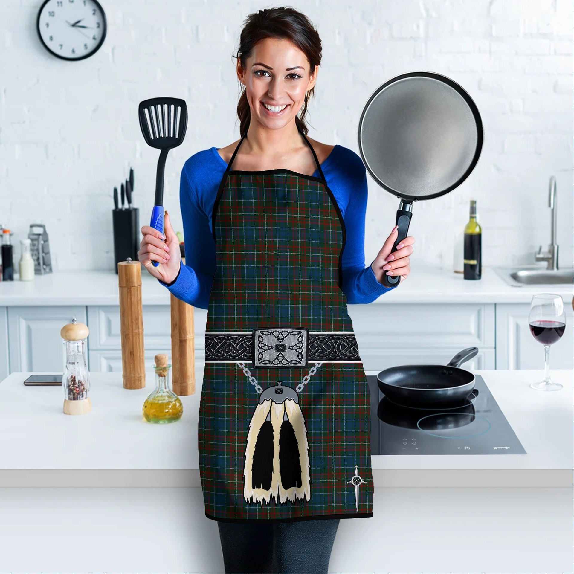 ScotsTee Shop Scottish MacConnell Clan Highland Kilt Sporran Tartan Apron