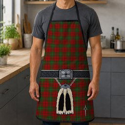 ScotsTee Shop Scottish MacAulay 1880 Clan Highland Kilt Sporran Tartan Apron