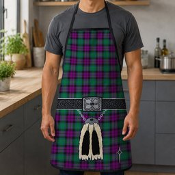 ScotsTee Shop Scottish MacArthur Milton Clan Highland Kilt Sporran Tartan Apron
