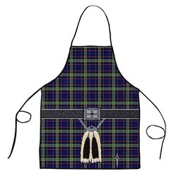 ScotsTee Shop Scottish MacKusick Clan Highland Kilt Sporran Tartan Apron