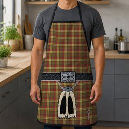 ScotsTee Shop Scottish MacMillan Old Weathered Clan Highland Kilt Sporran Tartan Apron